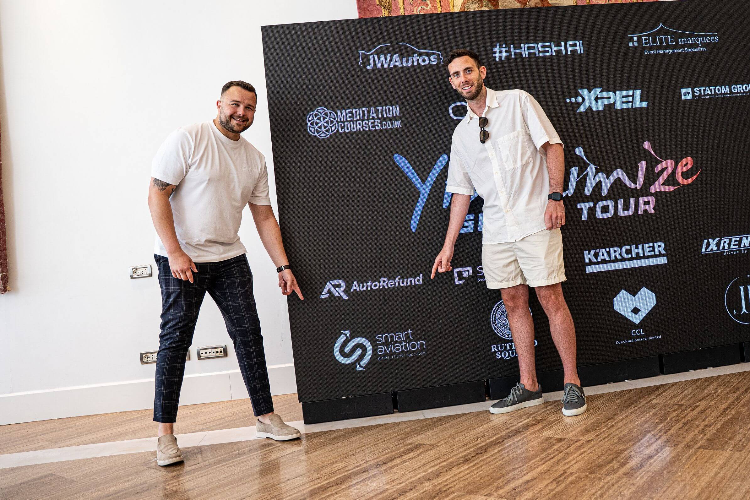 Smart swaps PJs for supercars as aviation partner at Yiannimize Grand Tour